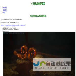 小王的测试网页